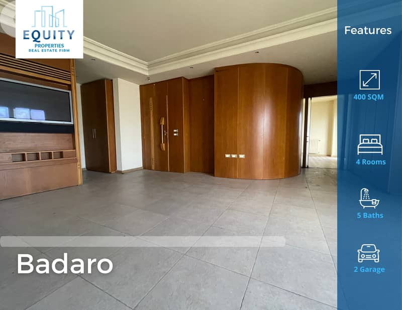 400 SQM Apartment For Sale In Badaro شقة للبيع #HH2206163 0