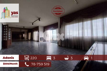 Adonis 220m2 | Well Maintained | Furnished | Rent | Sea View | YV |