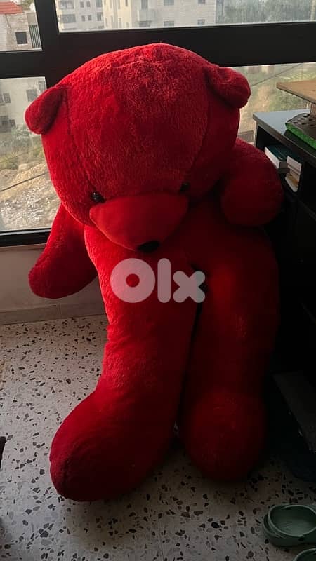 red valentines bear XL 1