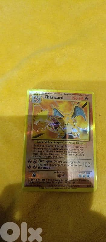 Holographic base set charizard good condition 0