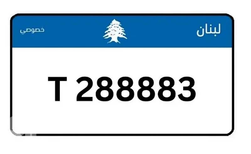 Special Car Plate Number - T 288883 1