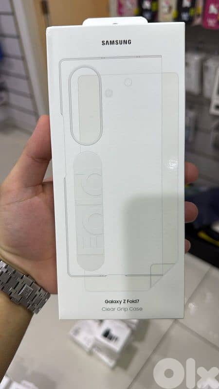 Samsung Galaxy Z fold 7 Clear Grip Case 0