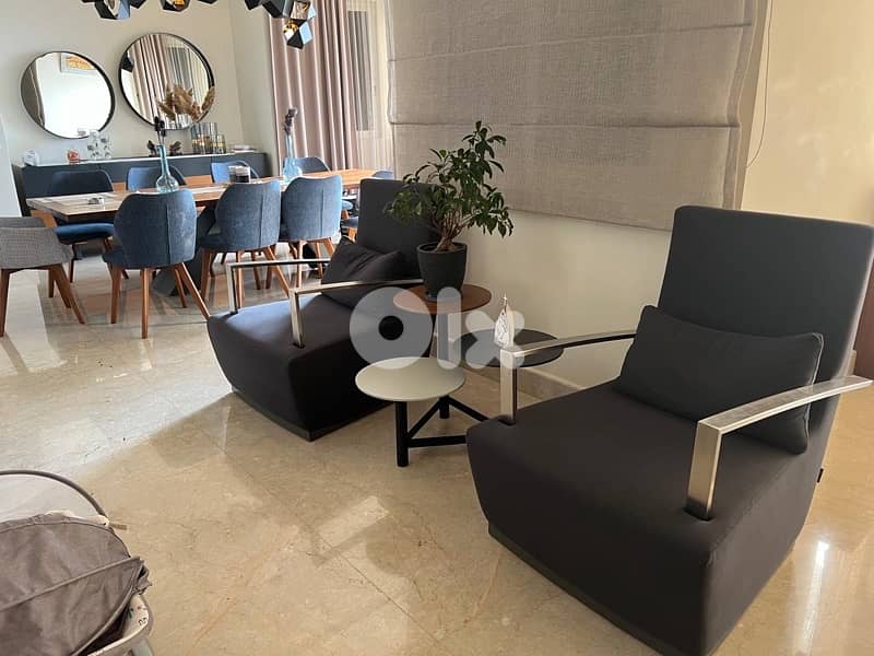 modern arms chair bought from Bo concept used like new 0