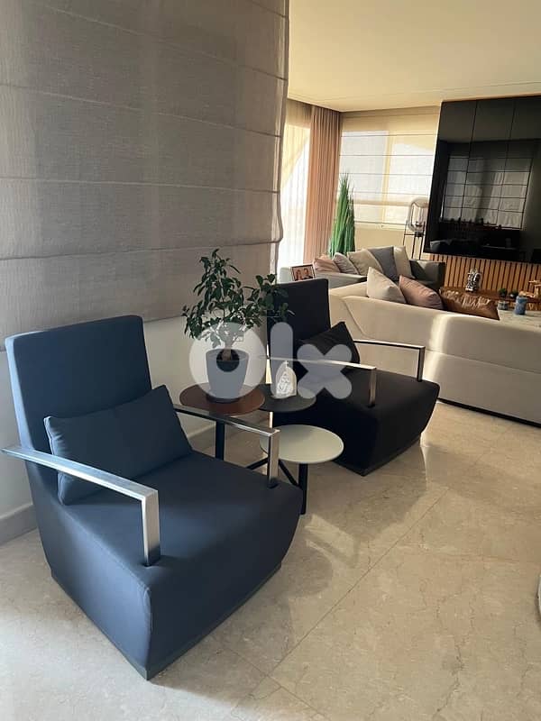 modern arms chair bought from Bo concept used like new , 2 with 1500 $ 3