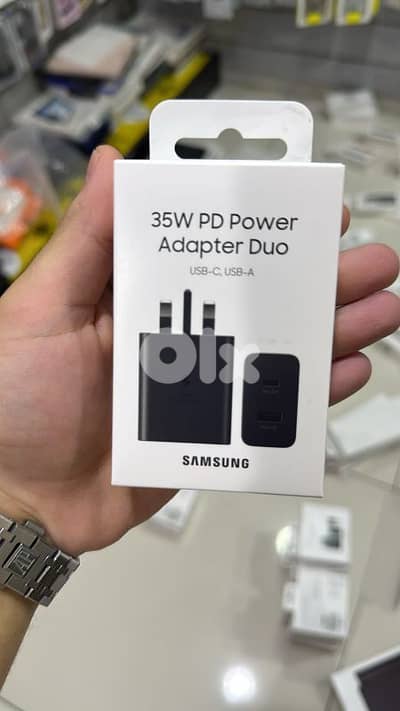 Samsung 35w pd power adapter Duo (usbc,usb-a) 3 pin