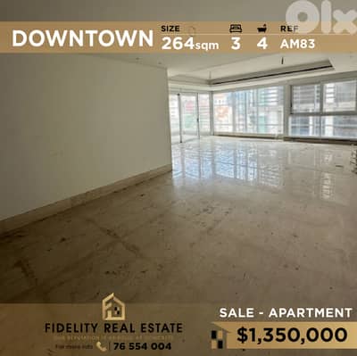 Apartment for sale in Downtown AM83 شقة للبيع في وسط المدينة