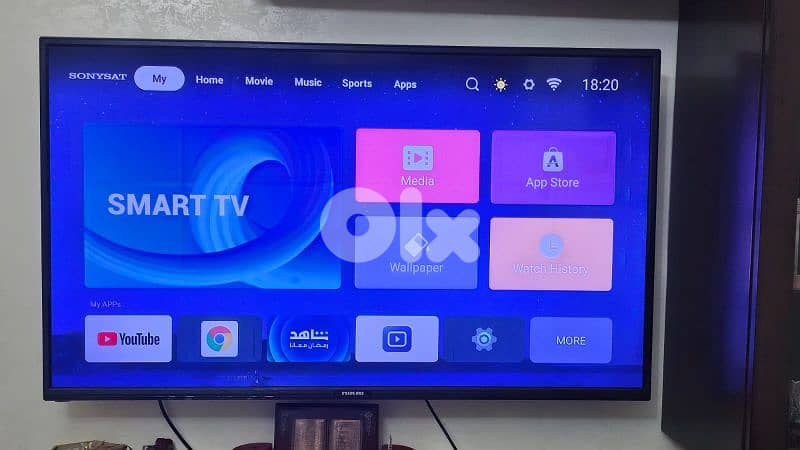 smart tv android 50 inch used like new 0