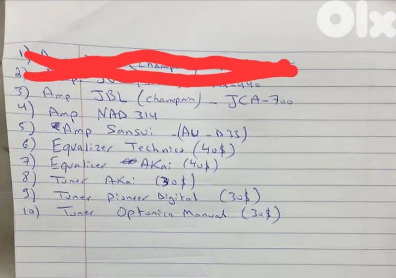 amplifiers. Equilizers. Tuners for sale 4