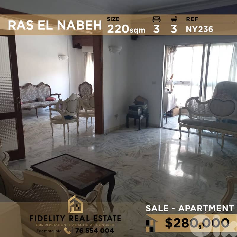 Apartment for sale in Ras El Nabeh NY236 شقة للبيع في رأس النبع 0