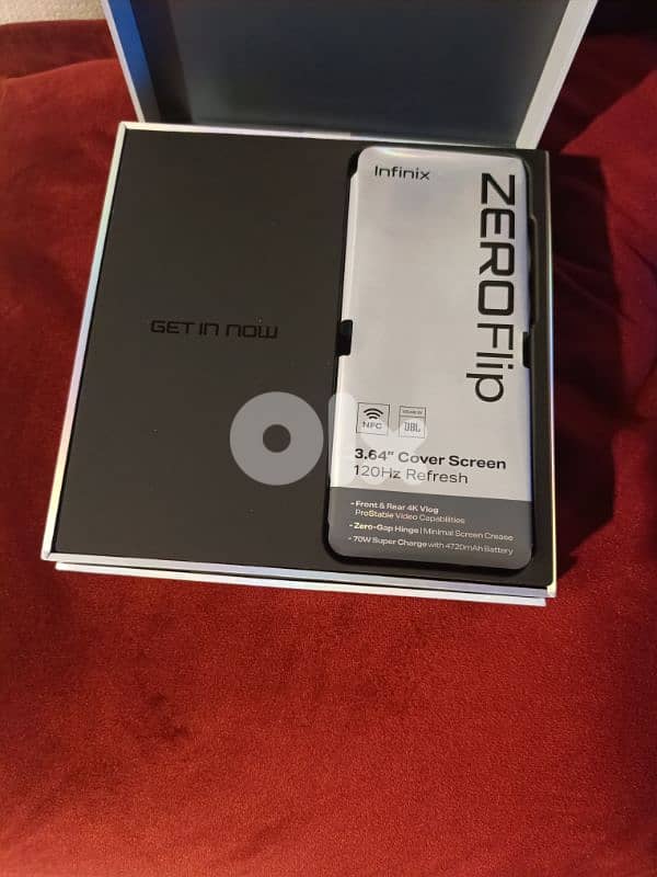 infinix zero flip 4g 512 full box like new 2