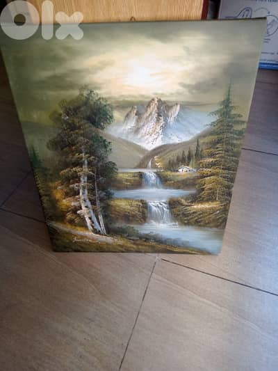 2 paintings oil vintage