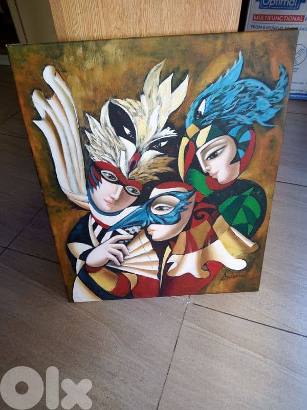 2 paintings oil vintage 2