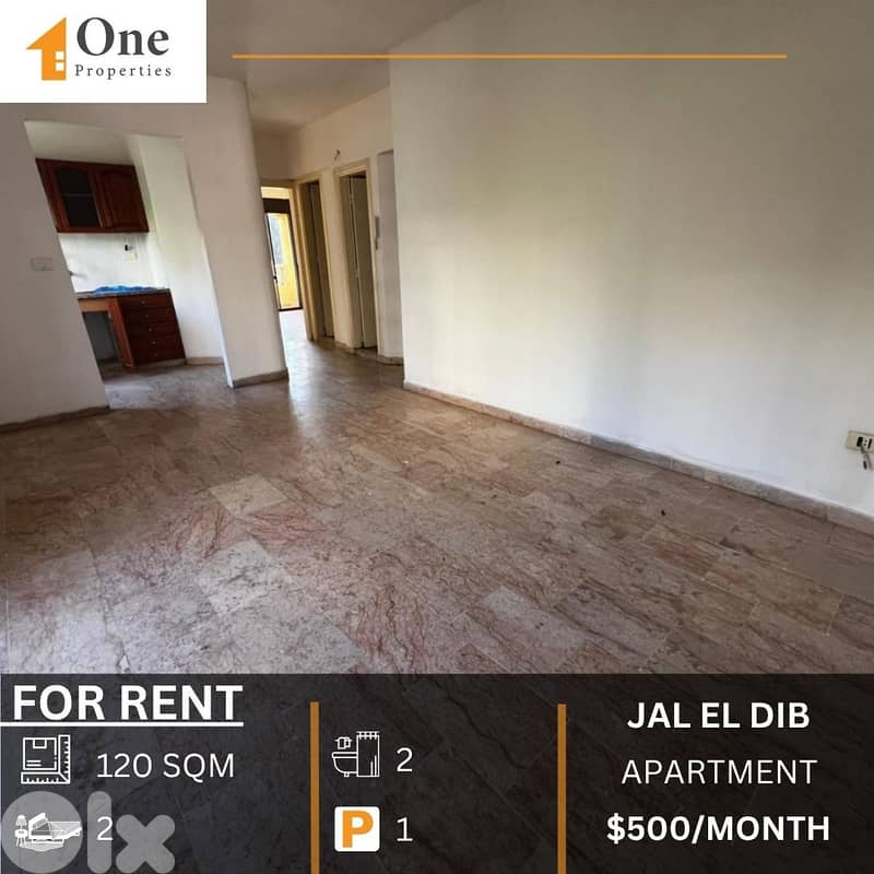 APARTMENT FOR RENT IN JAL EL DIB 0