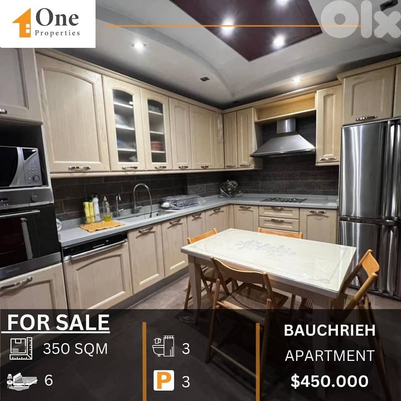 APARTMENT FOR SALE IN BAUCHRIEH 0
