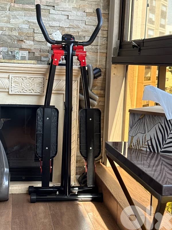 trampoline and air walker like new just used 3 times 0