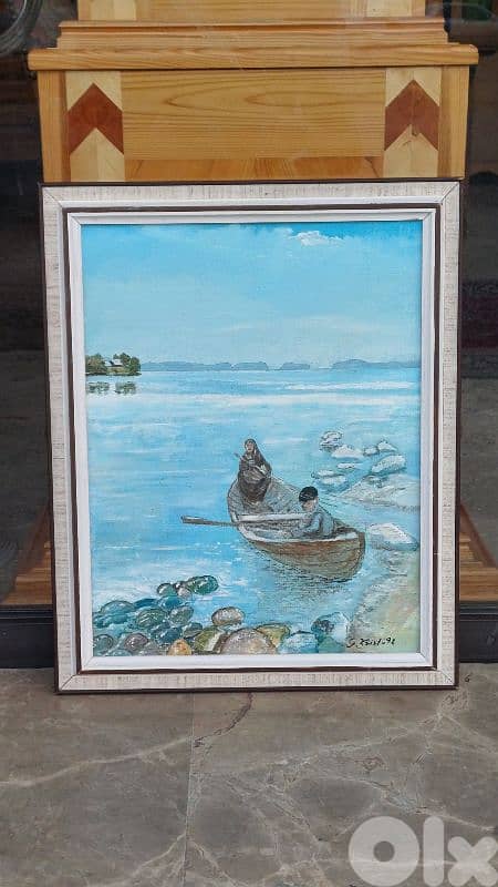 لوحة رسم زيتي اوروبية 0