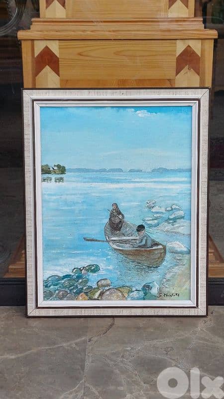 لوحة رسم زيتي اوروبية 1