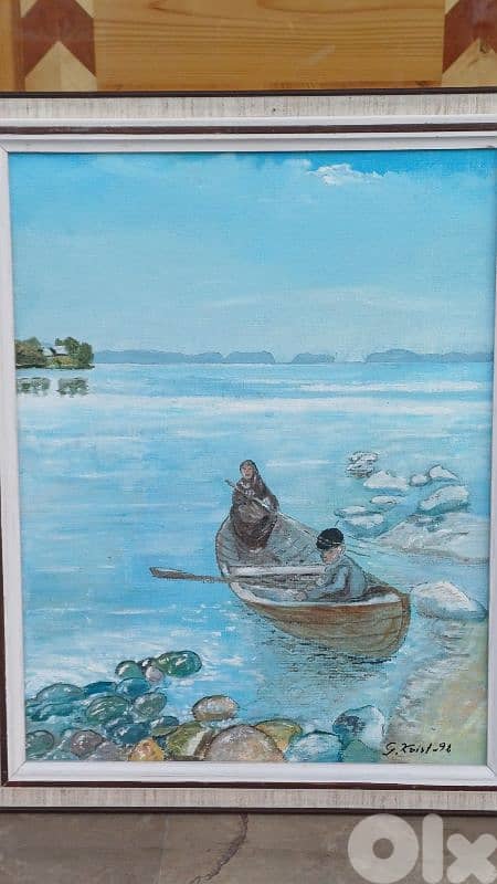 لوحة رسم زيتي اوروبية 5