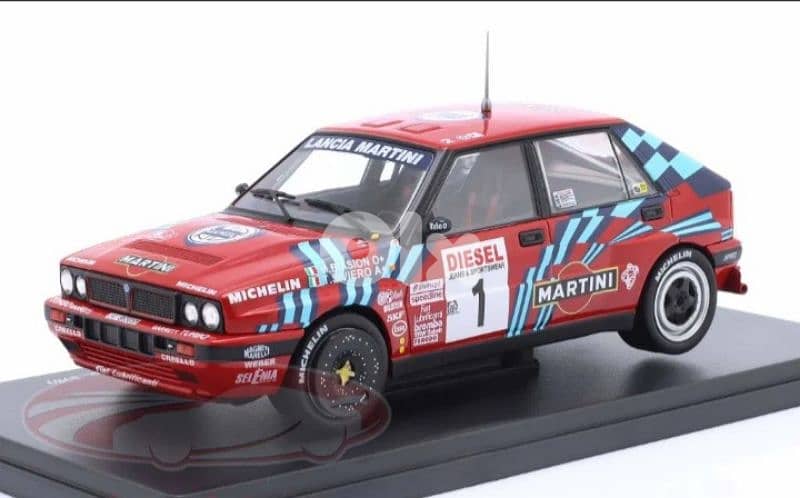 Lancia Integrale 16v (Rally Sanremo 1989) diecast car model 1;24 0