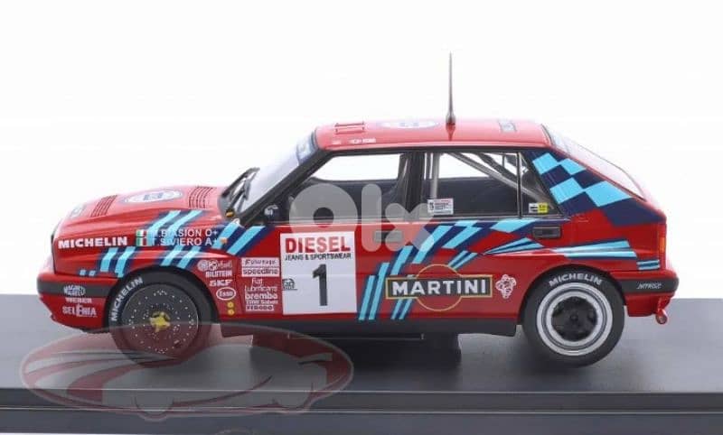 Lancia Integrale 16v (Rally Sanremo 1989) diecast car model 1;24 2