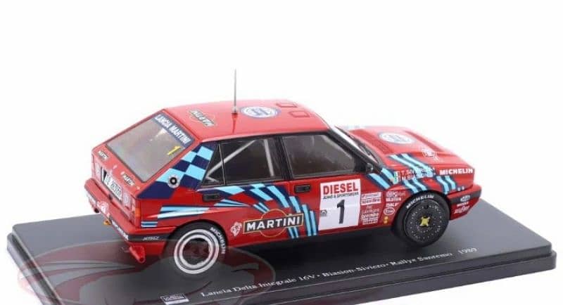 Lancia Integrale 16v (Rally Sanremo 1989) diecast car model 1;24 4