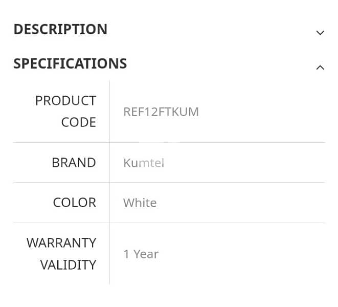 kumtel refrigerator for sale 1