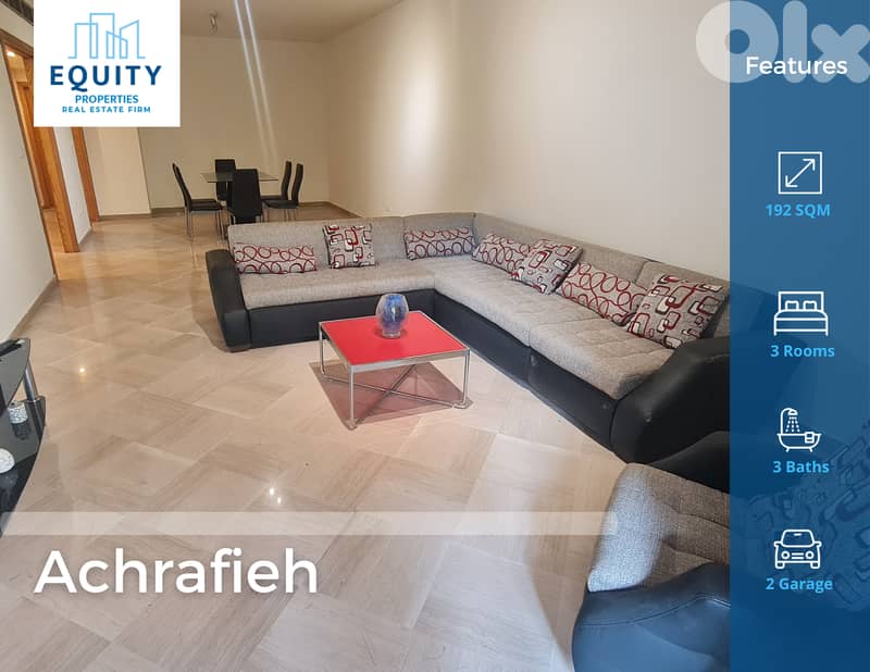 Furnished 192 SQM Apartment For Rent In Achrafieh شقة للإيجار#ML221124 0