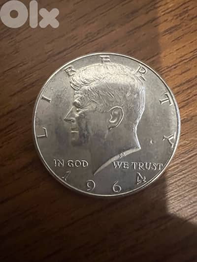 american silver half dollar 1964