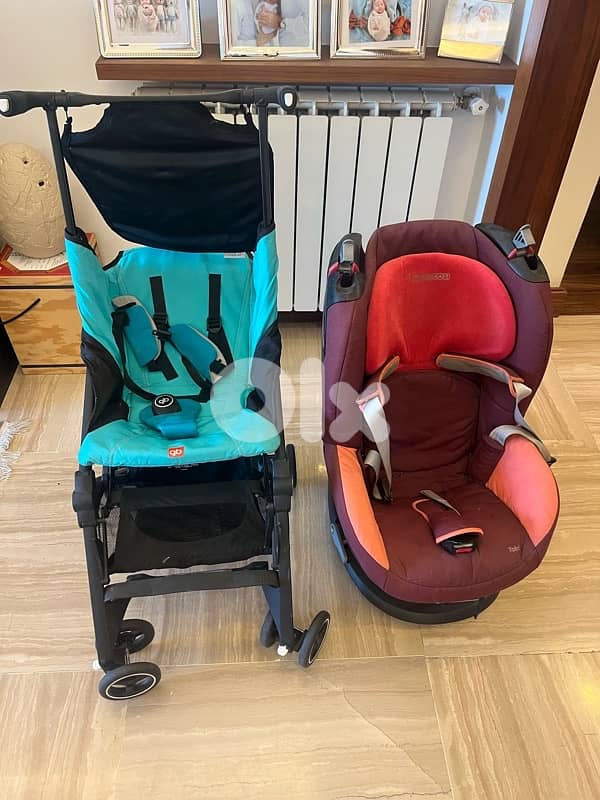 maxicosi car seat and foldable trolley 0