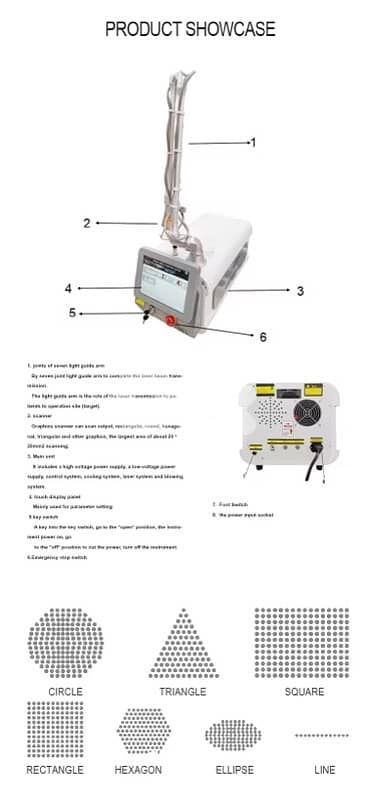2025 CO2 Laser Fractional Beauty Machine  Co2 Laser Professional 6