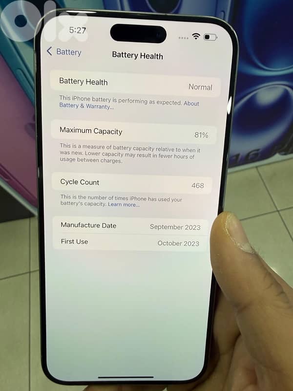 IPHONE 15PROMAX 512GB OPEN BOX 3