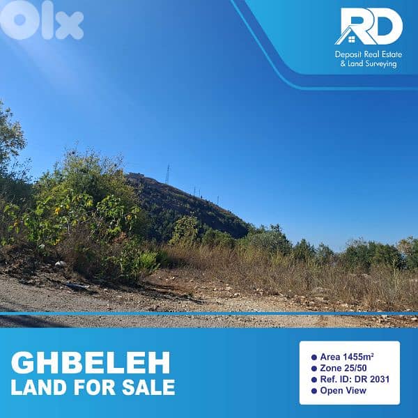 land for sale at ghbele - أرض للبيع في غبالة 0