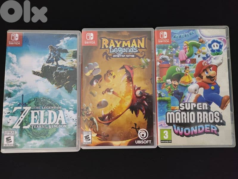 Mario, Zelda and Rayman. Switch game 0