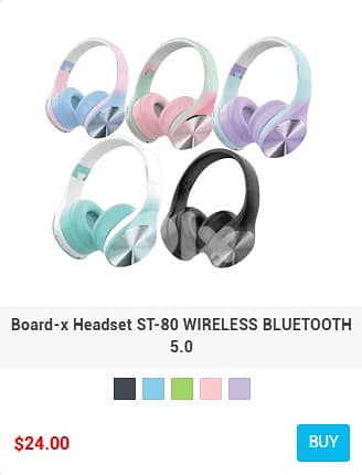 Headset Bluetooth Wireless Built-in Microphone Active Noise Cancelling 1