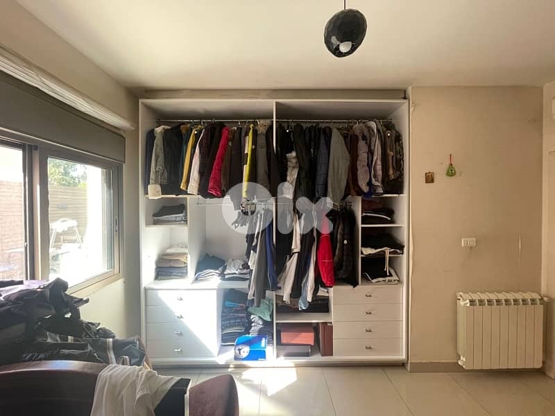 wooden bedroom - 2 beds - book shelf - desk 3