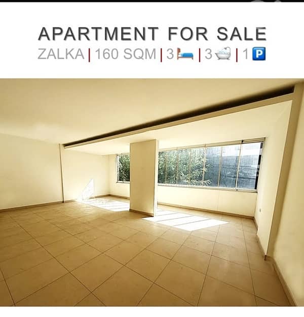 160m 3Bedroom+Parking Sale Zalqa Metn 0