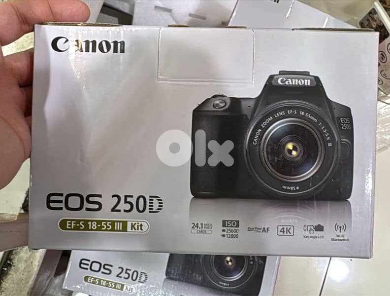 Canon Camera EOS 250D EF-S 18-55 III  IS STM Kit 0