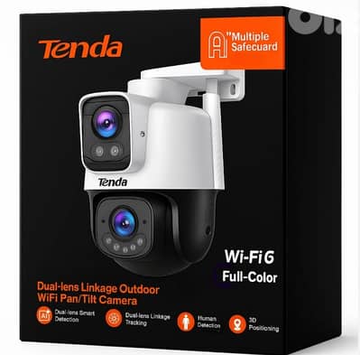 Tenda Ip Wifi Camera Ch9 Dual Lens 6MP Outdoor 30 Meters Night Vision