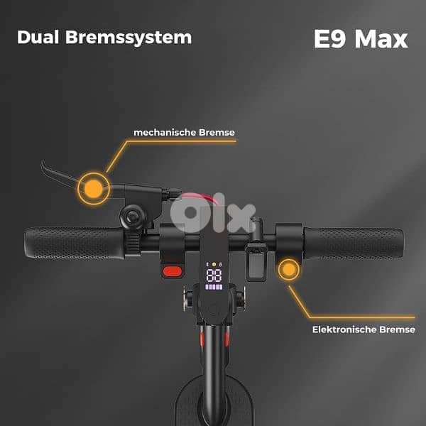 سكوتر كهربائي ألماني جديد بالكرتونة 500W مع حقيبة وستاند 10