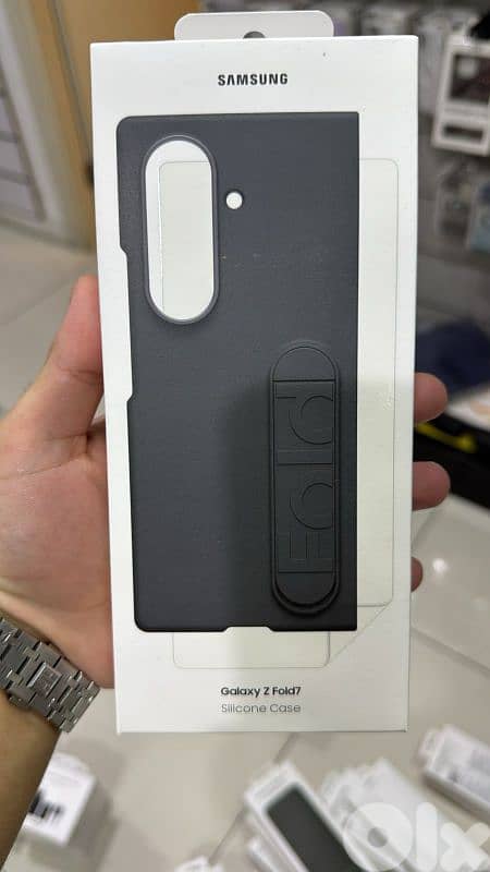 Samsung galaxy z fold 7 silicone Case Black 0