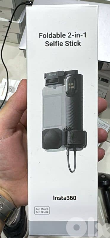 Insta360 Foldable 2 in 1 selfie stick 1/4 Mount