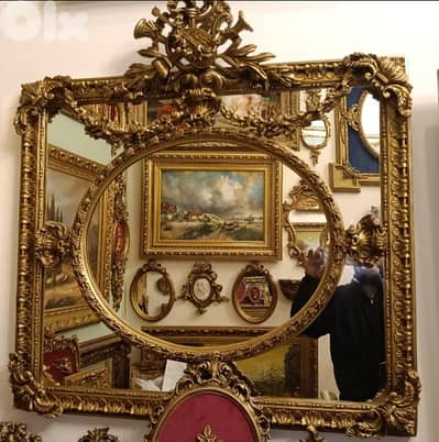 مراية رائعة جدا خشب مميزة شغل فني رائع جدا