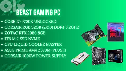 BEAST GAMING PC | RTX 2080 | i7-9700K | 1TB SSD