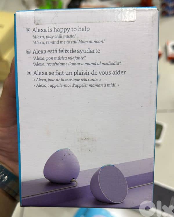 Amazon echo Pop purple 1