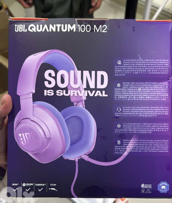 Jbl Quantum 100 M2 purple 0