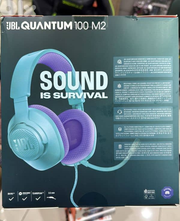 Jbl Quantum 100 M2 cyan 0
