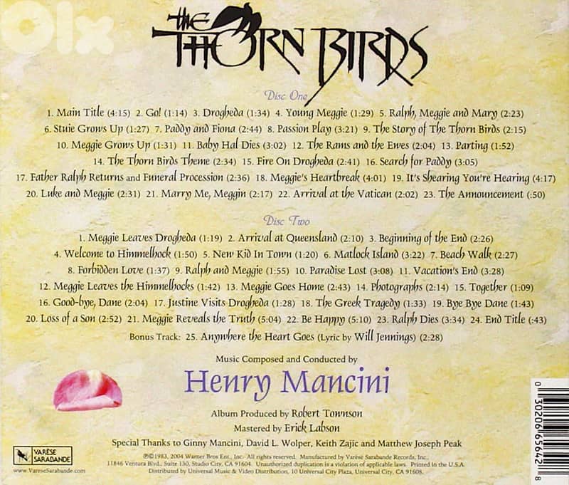The Thorn Birds (2 x CD ) 1