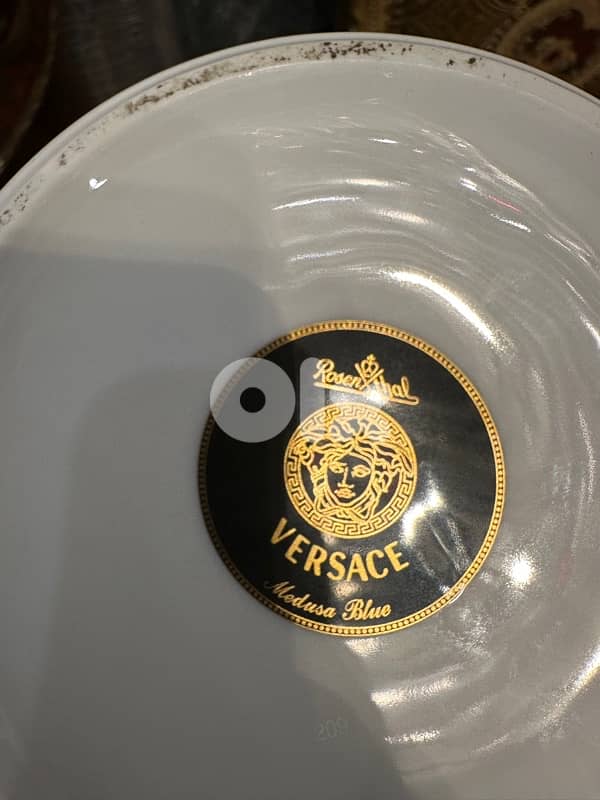 Rosenthal meets Versace Medusa blue Vase 1