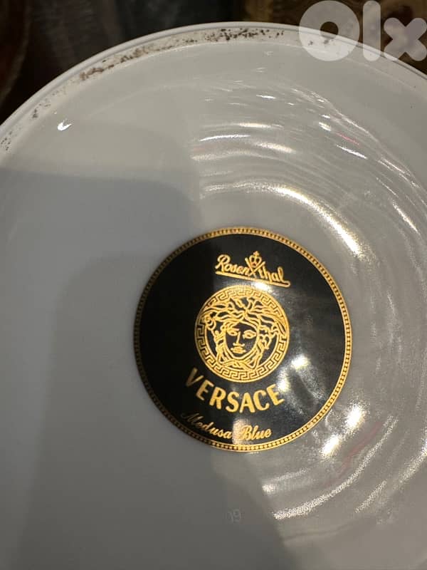 Rosenthal meets Versace Medusa blue Vase 4