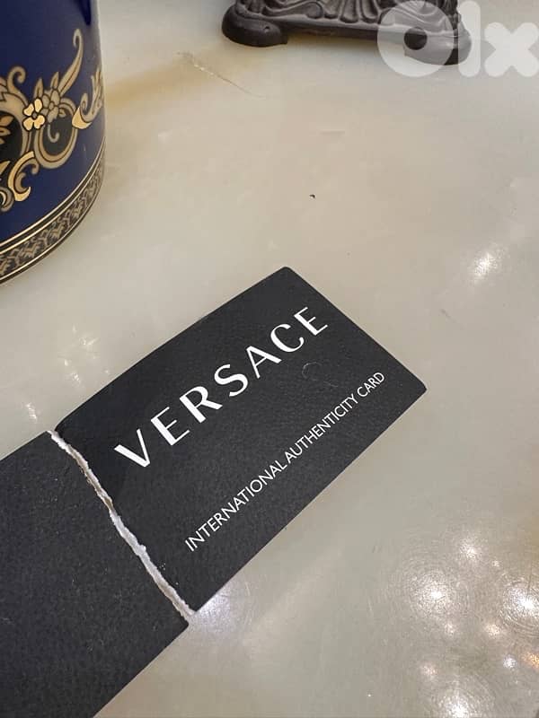 Rosenthal meets Versace Medusa blue Vase 7